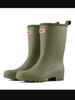 Women's Waterproof Rubber Boots, Rain Boot, Gardening, Coastal Sz 10
